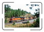 BNSF 7695 West, approaching the AZ Divide on the Transcon. October 1, 2007 * 800 x 534 * (235KB)